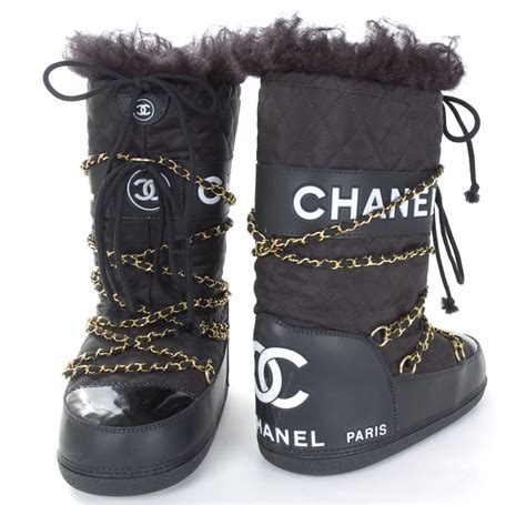 chanel ski shoes|chanel ski boots.